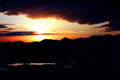 Tsavo National Park during sunset as seen from Kiliguni Lodge. Kenya.