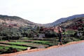 Structure & terraced fields on road from Marrakesh to Tizi-n-Tichka. Morocco.