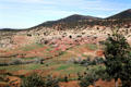Village seen from road between Marrakesh & Tizi-n-Tichka. Morocco.
