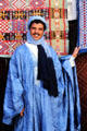 Blue Berber in town of Rissani. Morocco.