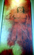 Mural of a Mexican Indian by Fernando Castro Pacheco in Mérida Government Palace. Mexico.