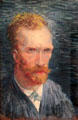 Self-portrait by Vincent van Gogh at Van Gogh Museum. Amsterdam, NL.