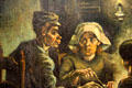 Detail of the potato eaters painting by Vincent van Gogh at Van Gogh Museum. Amsterdam, NL.