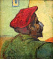 Portrait of Paul Gauguin painting by Vincent van Gogh at Van Gogh Museum. Amsterdam, NL.
