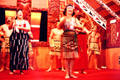 Dance performance in traditional dress at Crafts Institute in Rotorua. New Zealand.
