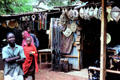 Souvenir shops in Mto Wa Mbu. Tanzania.