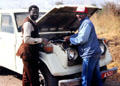Typical breakdown near Lake Manyara. Tanzania.