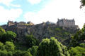 Edinburgh Castle seen from New Town. Edinburgh, Scotland