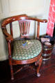 Corner chair in Georgian room at Gladstone's Land tenement house. Edinburgh, Scotland.