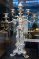 Silver candelabrum by Paul Storr of London at National Museum of Scotland. Edinburgh, Scotland.