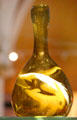 Clutha glass carafe by Christopher Dresser made by James Couper & Sons of Glasgow at National Museum of Scotland. Edinburgh, Scotland.