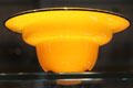 Jugendstil glass bowl by Michael Powolny for Johann Loetz Witwe of Klostermuhle, Bohemia at National Museum of Scotland. Edinburgh, Scotland.