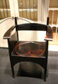 Tub armchair for Argyle Street Tea Rooms by Charles Rennie Mackintosh at National Museum of Scotland. Edinburgh, Scotland.