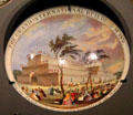 Crystal Palace exhibition ceramic jar lid at National Museum of Scotland. Edinburgh, Scotland.