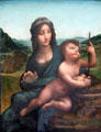 Madonna of the Yarnwinder painting by Filippino Lippi at National Gallery of Scotland. Edinburgh, Scotland.