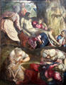 Christ Carried to the Tomb painting by Jacopo Tintoretto at National Gallery of Scotland. Edinburgh, Scotland.