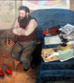 Portrait of Diego Martelli painting by Edgar Degas at National Gallery of Scotland. Edinburgh, Scotland.