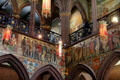 Processional frieze by William Hole in main hall at National Portrait Gallery of Scotland. Edinburgh, Scotland.