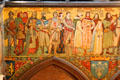 Detail of Bruce, Wallace, et al on frieze by William Hole in main hall at National Portrait Gallery of Scotland. Edinburgh, Scotland.