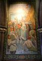 Landing of St Margaret at Queens-Ferry mural on balcony of main hall at National Portrait Gallery of Scotland. Edinburgh, Scotland.
