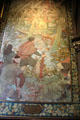 Battle of Stirling Bridge mural on balcony of main hall at National Portrait Gallery of Scotland. Edinburgh, Scotland.
