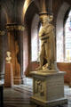 Sculpture of Robert Burns in main hall at National Portrait Gallery of Scotland. Edinburgh, Scotland.