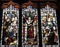 Solomon dedicating the Temple stained glass windows by Ballantine of Edinburgh at St Giles Cathedral. Edinburgh, Scotland.