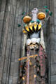 Crest of members of Order of Thistle in Thistle Chapel at St Giles Cathedral. Edinburgh, Scotland.