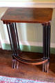 Stacking small tables in parlour at Georgian House museum. Edinburgh, Scotland
