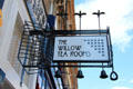 Willow Tea Rooms sign in style of Charles Rennie Mackintosh. Glasgow, Scotland