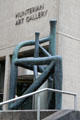 Diagram of an Object bronze sculpture by Dhruva Mistry at Hunterian Art Gallery. Glasgow, Scotland.
