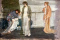 Study of Draped Figures painting by James McNeill Whistler at Hunterian Art Gallery. Glasgow, Scotland.