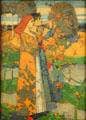 Music painting by David Gauld at Hunterian Art Gallery. Glasgow, Scotland