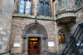Hunterian Museum entrance in Randolph Buildings of University of Glasgow. Glasgow, Scotland.