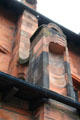 Mackintosh-style buttress at Mackintosh Church. Glasgow, Scotland