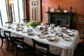 Dining room at Holmwood. Glasgow, Scotland.