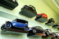 Collection of automobiles at Riverside Museum. Glasgow, Scotland