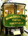 Sentinel steam lorry at Riverside Museum. Glasgow, Scotland