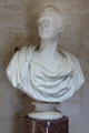 Robert Burns bust in his Monument. Alloway, Scotland.