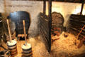 Animal & dairy barns at Robert Burns Birthplace Museum. Alloway, Scotland.