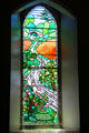 Stained glass window at Alloway Parish Church. Alloway, Scotland.