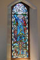 Stained glass window at Alloway Parish Church. Alloway, Scotland.