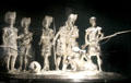 Silver Thin Red Line centerpiece by Edward Fraser at Stirling Castle Regimental Museum. Stirling, Scotland.