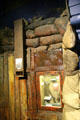 WWI trench warfare display with periscope at Stirling Castle Regimental Museum. Stirling, Scotland.
