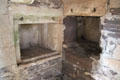 Storage niches in walls at Doune Castle. Doune, Scotland.