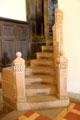 Stairs to upper level of Lord's tower at Doune Castle. Doune, Scotland.
