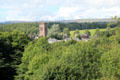 View of village from Doune Castle. Doune, Scotland.