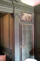 Decorative moulding in Alcove Bedroom at Newhailes. Musselburgh, Scotland.