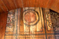 Painted walls in principal strangers room at Culross Palace. Culross, Scotland.