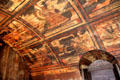 Barrel vault in painted chamber at Culross Palace at Culross Palace. Culross, Scotland